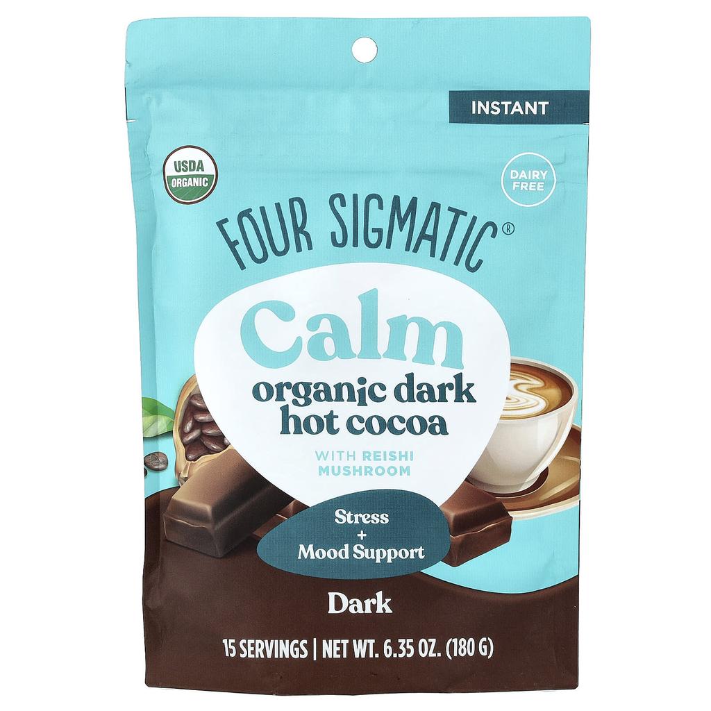 Four Sigmatic, Calm, Organic Dark Hot Cocoa, 180g (6.35oz)