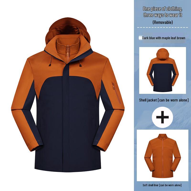 Unisex 3-in-1 Softshell Jacket with Removable Liner