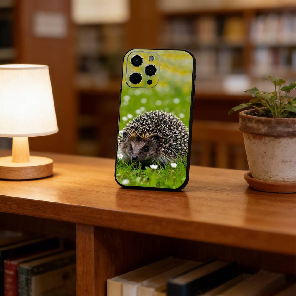 Cute hedgehog Phone Case Silicone Soft For IPhone 17 16 15 14 13 12 11 X XR Plus Pro Max Plus