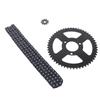 T8F Front and Rear Sprocket and Chain Kit Steel 9T 10MM Front 54T 35MM Rear Sprocket 120 Drive