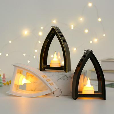 Tragbare Laternen Vintage-Stil Kerzenhalter Nachtlampe Ornament Außen Innen Dekorative Laterne