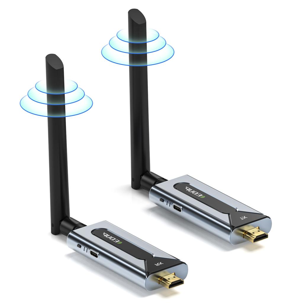 EDUP EP-WD9910 150 Meters Wireless 1080P HD Transmitter and Receiver Audio Extender for Screen Mirroring and Extension