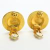 Used CHANEL Earring COCO Mark metal 18.4g gold plating
