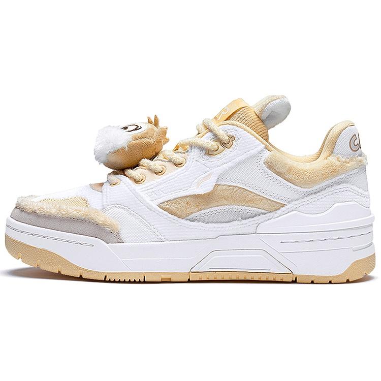 (WMNS) Li-Ning RSR 101 Low x Disney Chip n Dale White Yellow Women s ABCS108-3 EU 38⅓