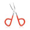 Excellent Scissors Flat Tip Eyebrow Tweezers Clamp Clipper Makeup Removal Tool