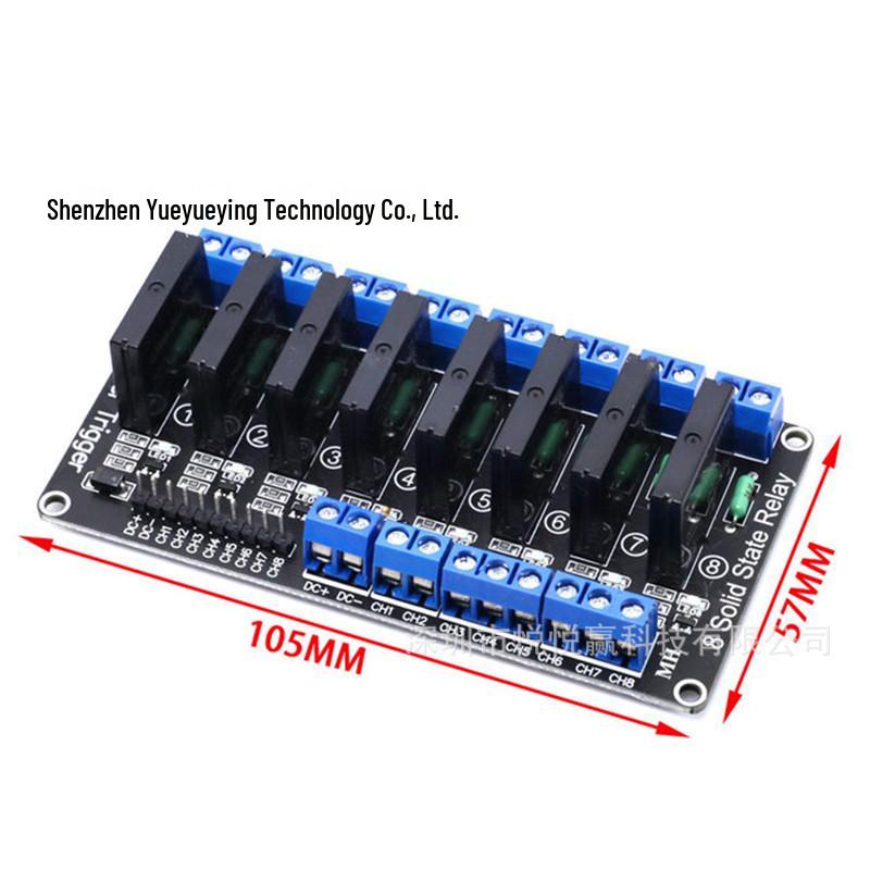 Low Level Solid State Relay Module 5V, 1/2/4/8 Channels, 250V 2A with Fuse