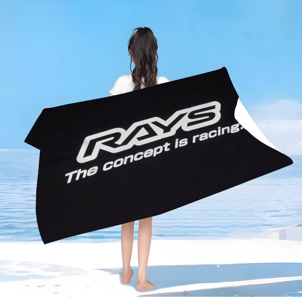 RAYS Wheels Big Microfiber Beach Towels Quick Dry Towel Sand Beach Towels Pool Towel for Travel Swim Pool Yoga