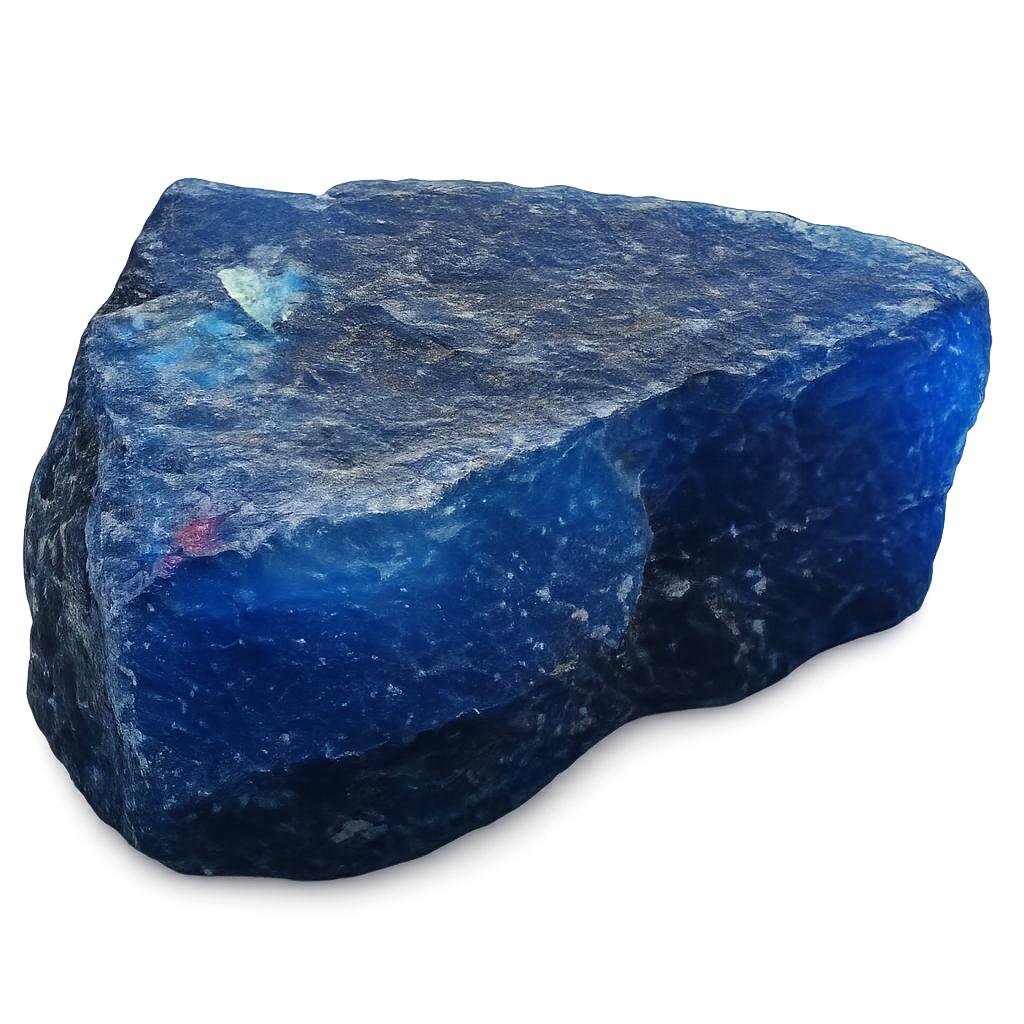 

NATURAL Blue Sapphire 500.24 Ct Uncut Raw Rough CERTIFIED Loose Gemstone 71.23 mm approx. синій
