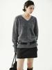Wen Jiu Wool A-line Mini Skirt: Women's Slimming Short Plush, Winter Minimalist Style