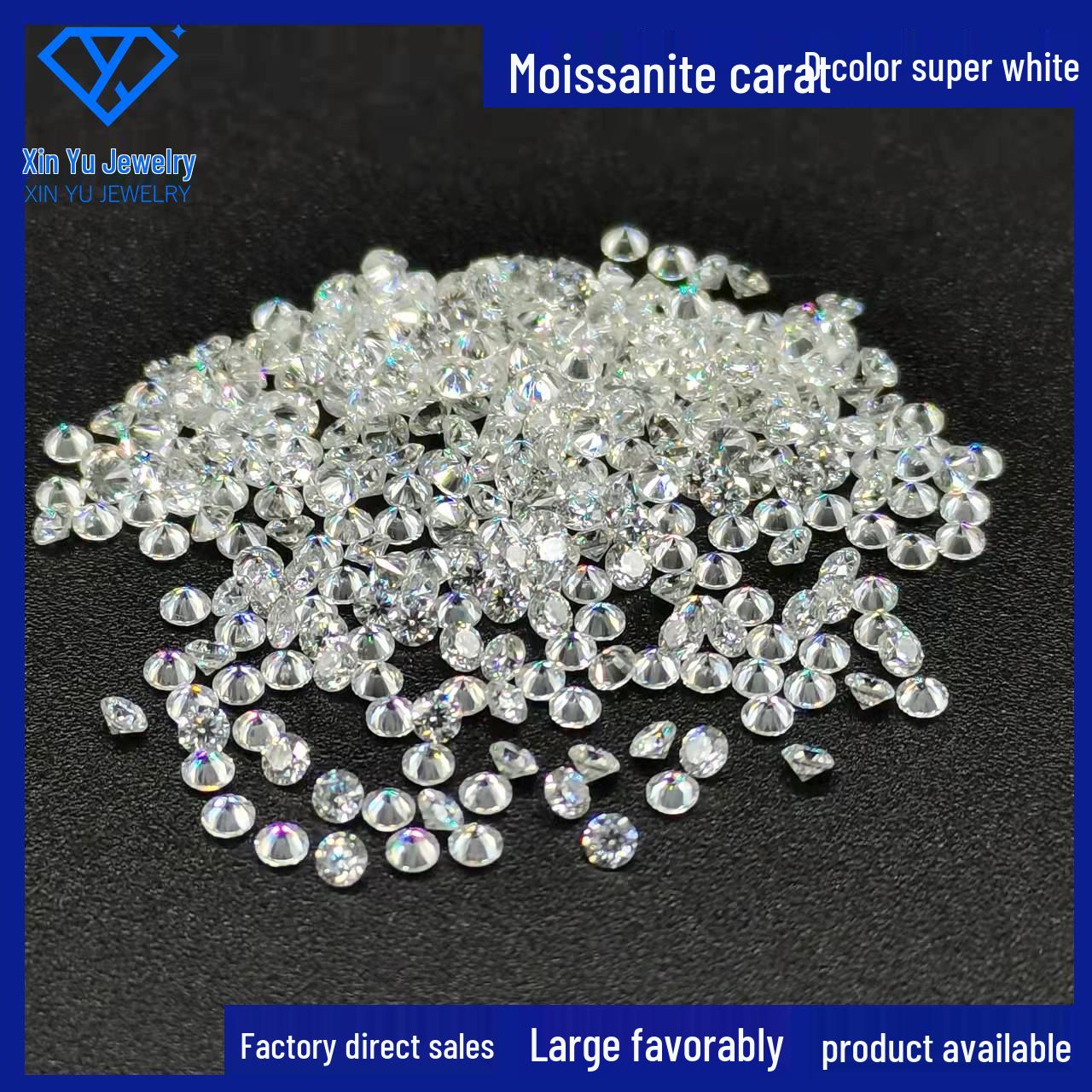 

8 Hearts 8 Arrows Moissanite Melee Stones 0.7-2.9mm - Very Sparkly White with Fire 2.6mm 15 pieces