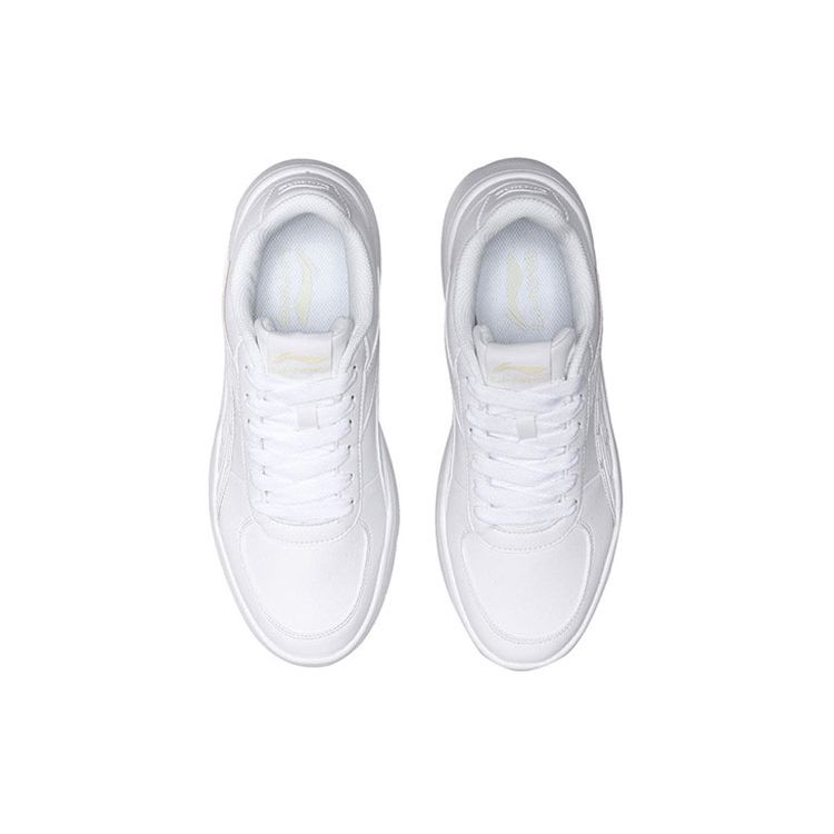 Li-Ning Lightweight Low-Top Skate Shoes With Grip And Durability Men Sneakers Pure-White AGCN335-1