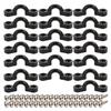 10PCS/20PCS C-Shaped Sailing Deck Rope With Screws Marine Hardware Fixed Handle Buckle Replacement Parts For Kayak Boat Accessories