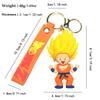 Dragon Ball Z Goku 3D Figure Keychain - Anime Bag Charm & Key Ring, Ideal Gift for Fans & Kids