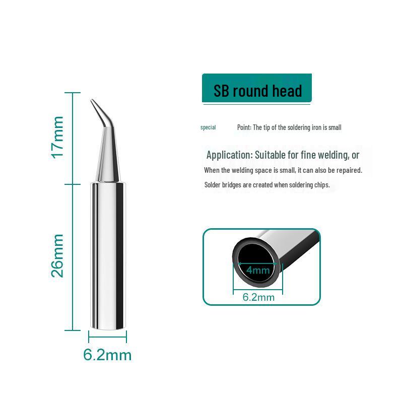 Anlixin 936A Lead-Free Bent Horseshoe Soldering Iron Tip for 937A Station