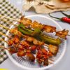 Disposable Plastic Plate Fruit Plate Disc Thickened Transparent Household Bbq Picnic Plate Supply