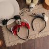 Rose Flower Halloween Headband Skull Halloween Flower Crown Branch Hair Hoop  Halloween Decor Gifts