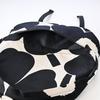 Marimekko Enni Unikko Backpack, Black and Off-White, 091650 192 [Product Code]