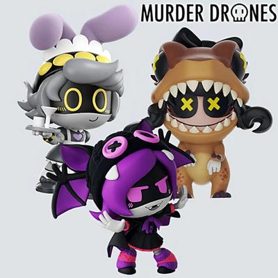 New Genuine Glitch Murder Drones Midnight Mischief Series Blind Box Mini Cyn Uzi Khan Figure Mystery Toy Birthday Surprise Gift