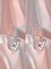 Zirconia Diamond Geometric Heart Open Ring - Fresh High-end Jewelry for Index Finger