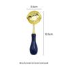 Double-Headed Wax Seal Spoon with Gold & Rose Gold Handles – Wax Melting Accessory for Sealing Stamp.