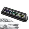 Car Phone Number Plate Dashboard Plate Parking Number Display Portable Auto Vehicle Park Telephone Sign For Friends Lovers