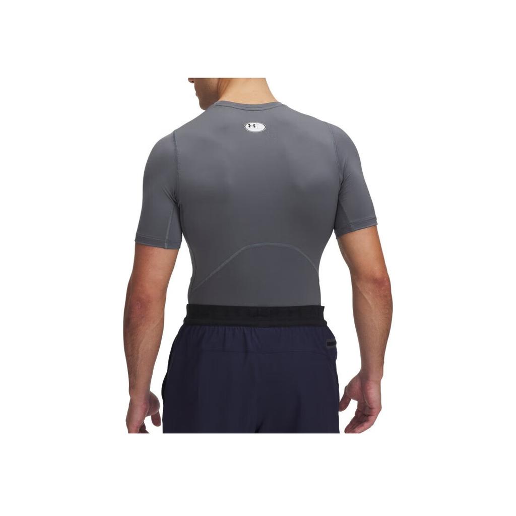 Under Armour Serie de Enfriamiento HeatGear Launch Elite Logo Camiseta Cómoda de Cuello Redondo Manga Corta para Fitness Hombre tops 1361518-012