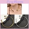 Geometric Metal Choker Necklace For Women With Polished Finish For Trendy Fashion