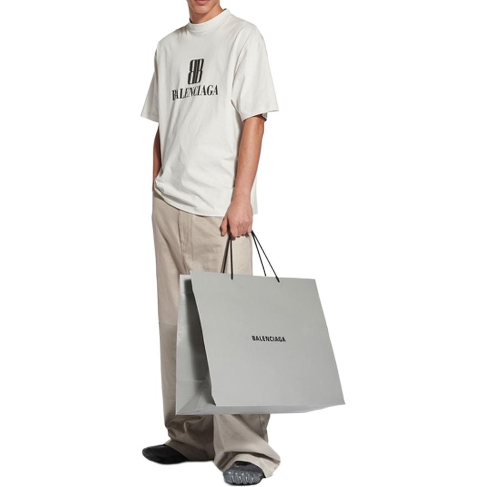 Balenciaga FW25 T Shirt Regular Fit Men's White 764235TSVU49012
