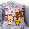 Cartoon RilakkumaS Anime Pillow Case Removable Washable Cushion Cover – All-Season Soft Linen
