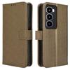 For itel City 100 4G Leather Wallet Case with Strap Diamond Texture Phone Cover