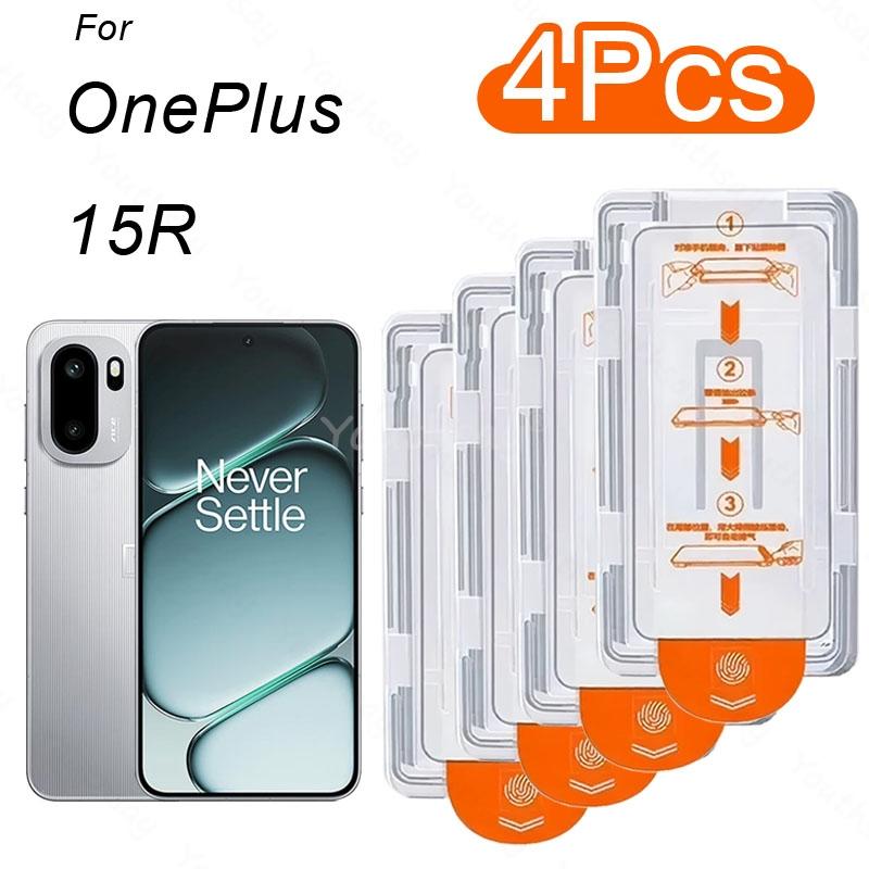 4Pcs Oleophobic Coating Dust Free Screen Protector Flim For OnePlus 15R 15 13T/S/R 12/11R Easy Installat Bubble-free Protect Kit