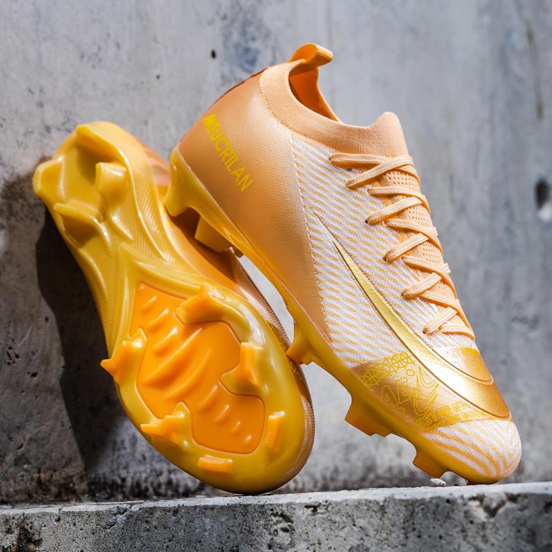 New Men's Soccer Shoes FG Top Quality Non-Slip Football Boots Training Cleats Sneakers Wholesale Drop Shipping Unisex Adult