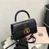 Fashionable Fashionable Lock Buckle Crocodile Pattern Leisure Handheld Single Shoulder Crossbody Small Square Bag For Women