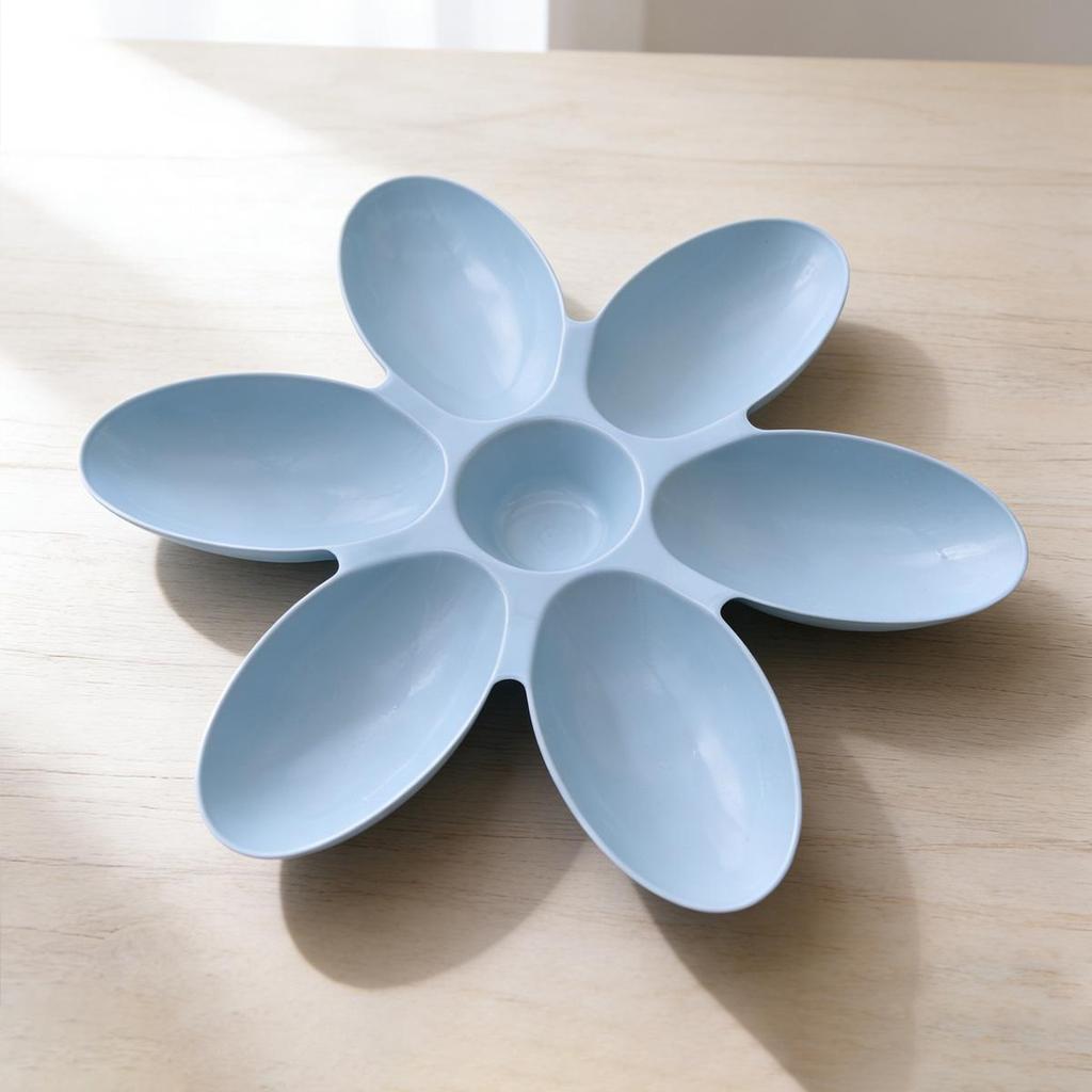 Six-Grid Petal Anti-Gobble Cat & Puppy Feeder Bowl - Non-Tip Design