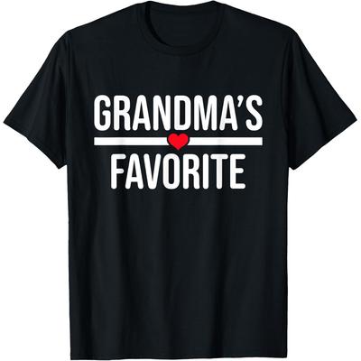 Funny Grandmas Favorite Graphic T Shirts Men Women Humor Streetwear Tee Shirt Short Sleeve Unisex Loose Clothing