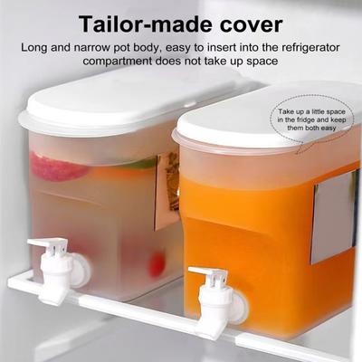 Distributore di acqua per bevande con bollitore freddo da 3,5/5 litri con rubinetto Brocca di succo di tè freddo resistente alle alte temperature per la cucina del ristorante Dispensa