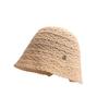 Spring and summer breathable cotton and linen sun hat straw woven bucket hat versatile simple sun hat travel