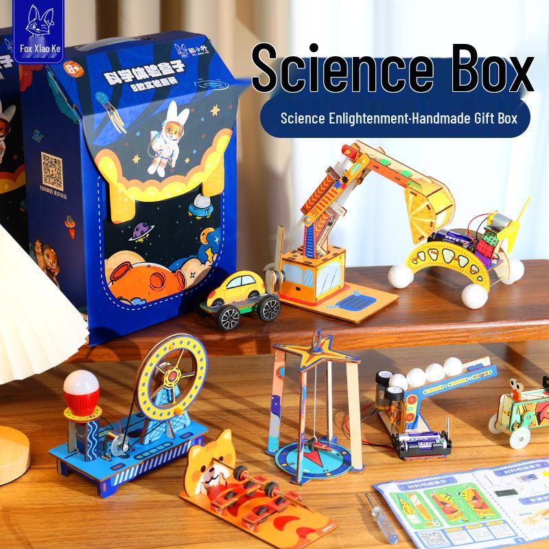 

Wooden Science Experiment & Invention Kit for Elementary Students – Educational Handmade Toy Gift