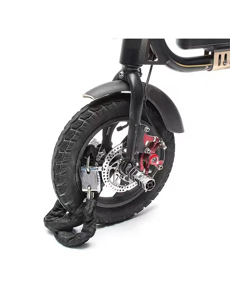 High Quality Hardened Steel Anti-theft Lock Protective Textile Outer Sleeve Motorcycle Scooter Bicycle Heavy Duty Chain Lock