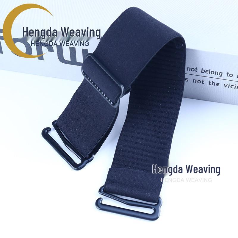 2.5CM Adjustable Non-slip Hat Strap with Double 9 Buckle, Windproof Brushed Elastic Band