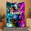 Custom Name Personalized Five Nights at Freddy's Print Blanket, Home Decor, Bedroom, Sofa, Camping, Couch, Gifts for Birthday Christmas