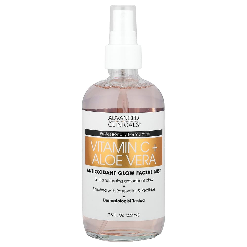 Advanced Clinicals Vitamin C + Ferulic Acid Antioxidant Glow Facial Mist 237ml (8 fl oz)