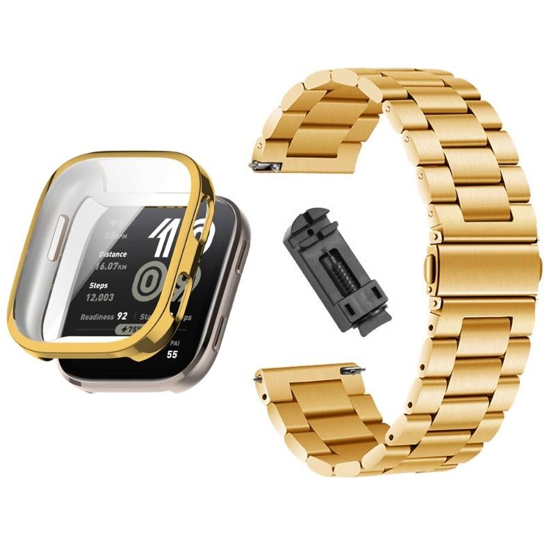 Smartwatch Stainless Steel Band + TPU Protection Case for Amazfit Bip6 Bip 5/5 Unity Metal Wristband