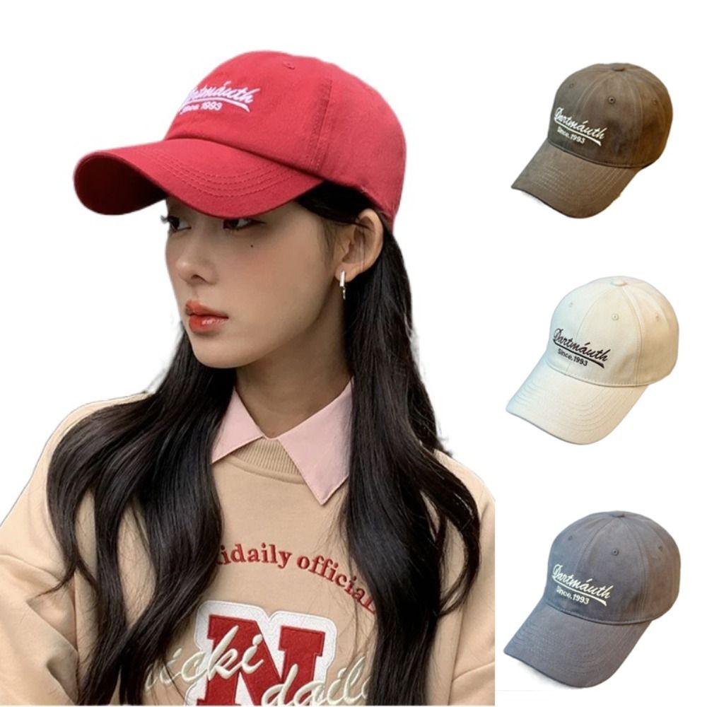 

54-59CM Letter Embroidery Hats 60-65CM Peaked Cap Colorful Baseball Caps Unisex