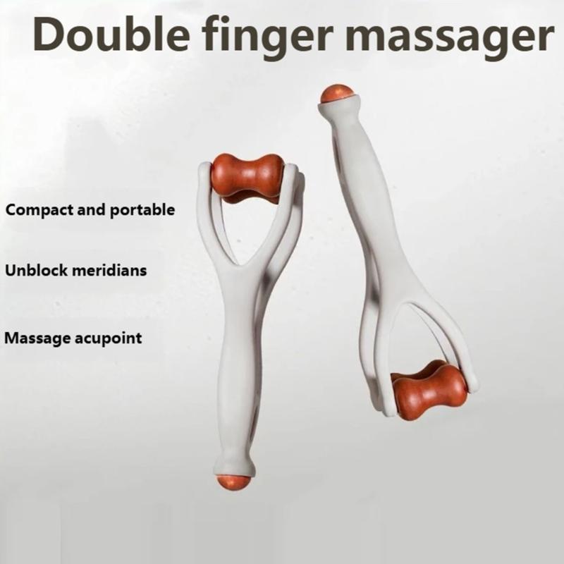 Natural Wood Hand Massage Tool for Carpal Tunnel Relief Acupressures Finger Roller Multipurpose Hand Massage Device