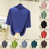 Modal Half High Neck T Shirt For Women With Soft Knit Fabric And Casual Style