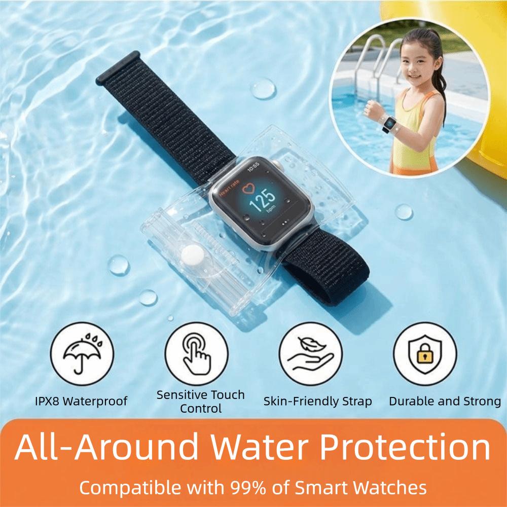 Portable Swim Smartwatch Protector IPX8 Waterproof Children's Watch Seal Bag Drifting