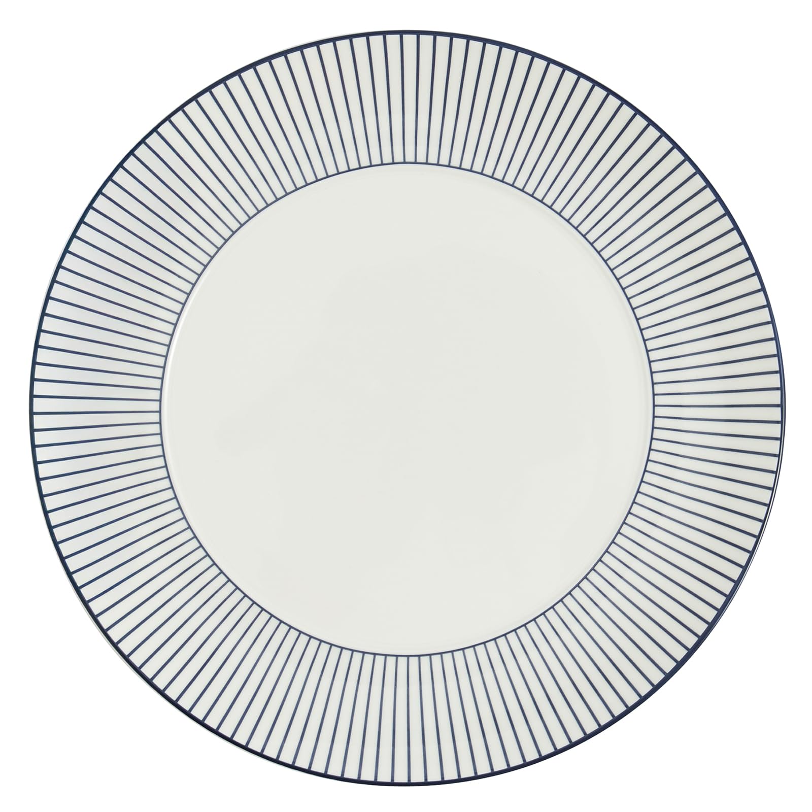 

Wedgwood Geo Blue 1079124 [Officially Imported] Plate, 24cm, Pinstripe, White,