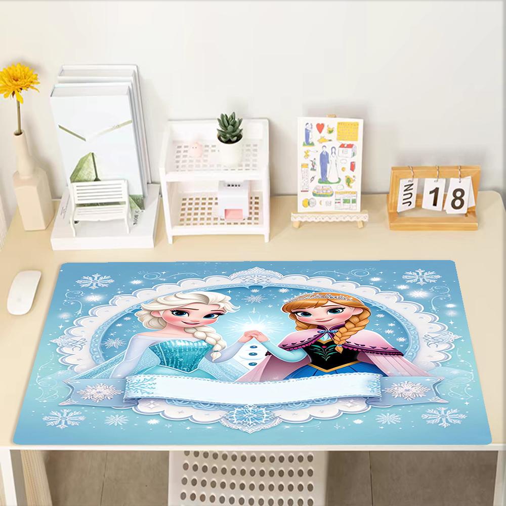 Elsa Theme Mouse Pad, Non Slip Rubber Base, Multifunctional Office & Home Decor, Perfect for Workspace Personalization.
