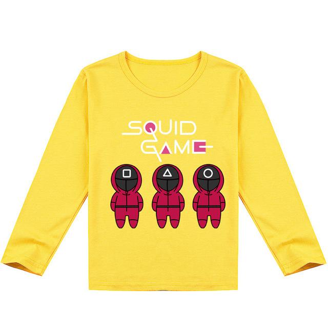 Squid Game 3D Printed Long Sleeved T-shirt  Game Picture Unisex Y449